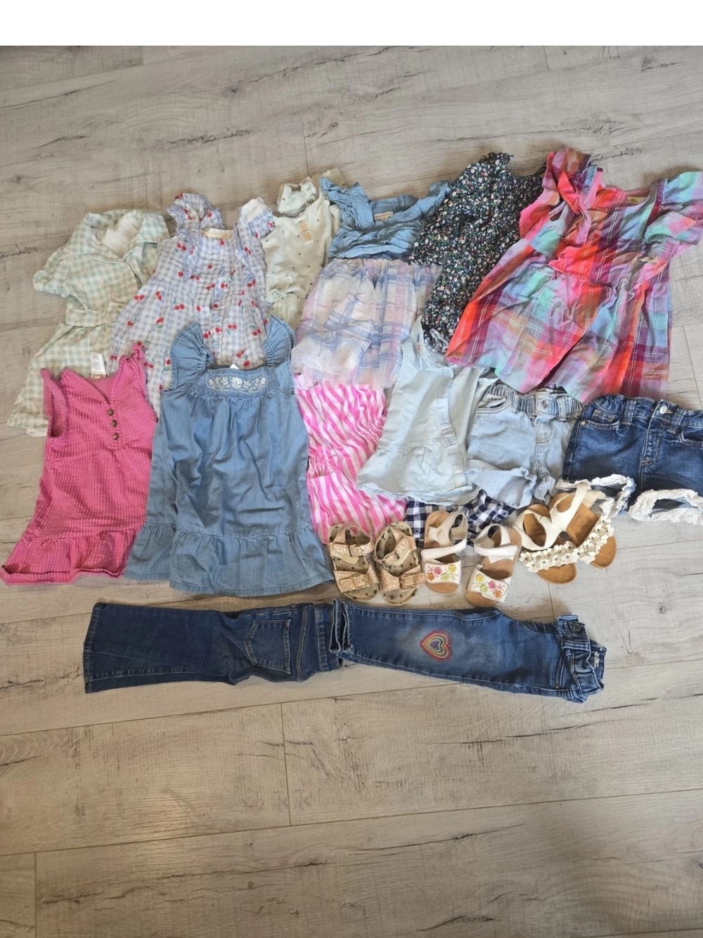 Girls' 2T Mixed Color Summer Tops & Dresses - Assorted Styles 20 Piece